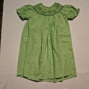 Adorable Green Checkered Kids Blouse